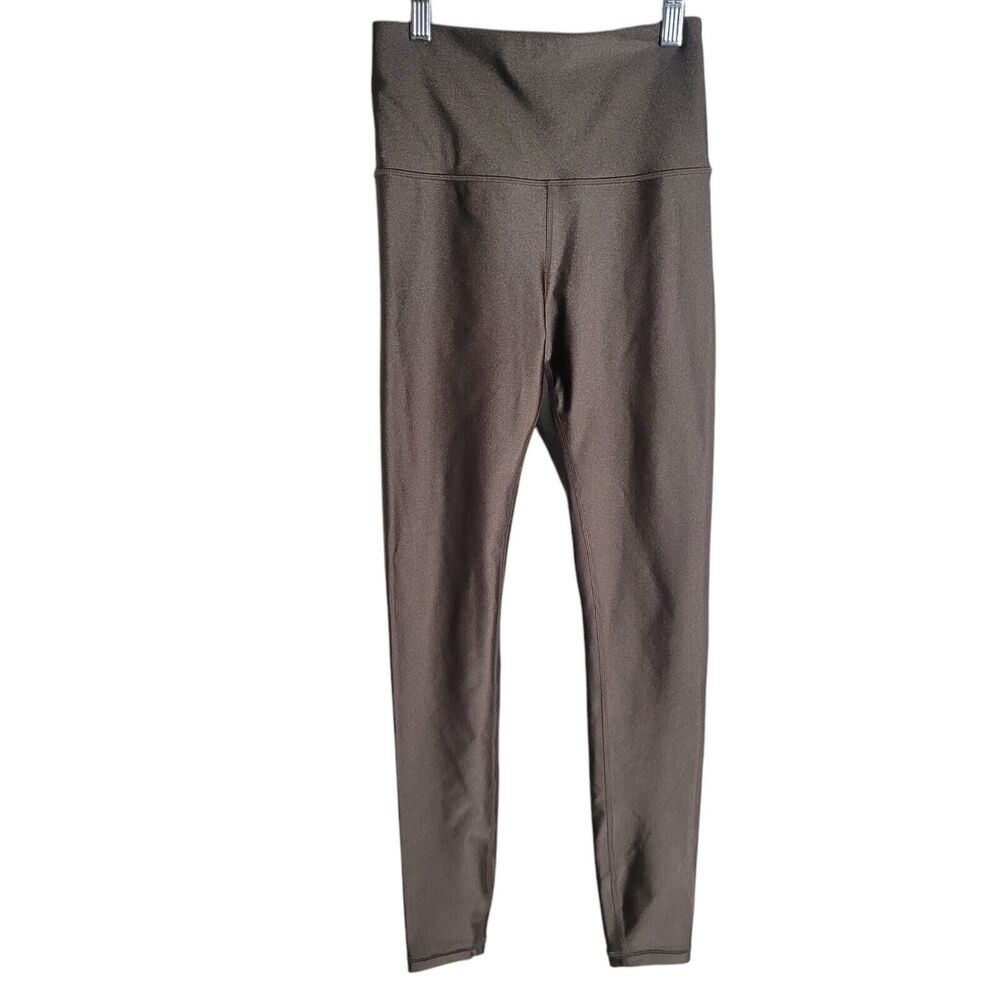 Athleta Elation Shine Tight Leggings Women's Size XS Coffee House Shimmer Gym
